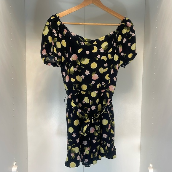 SO Lemon and Peach Romper Size 18 Plus. - Picture 1 of 6